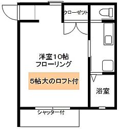 サンティール春日公園 1Kの間取図画像