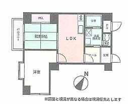 丸正鹿沼台マンション 2LDKの間取図画像
