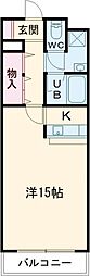 グランドパレスNS-5 ワンルームの間取図画像