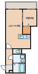 LiteraIBK香椎東 1LDKの間取図画像