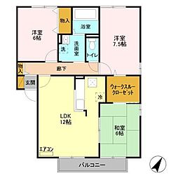 間取図画像 3LDK