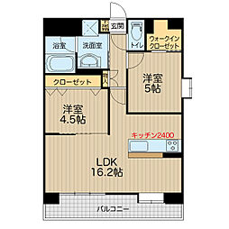 CloudNine 2LDKの間取図画像