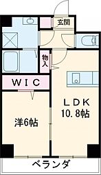 ヒューベストレジデンス東唐津駅 5階1LDKの間取り