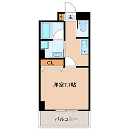 ＬＵＮＡ長町駅前 10階1Kの間取り