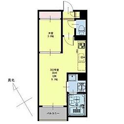 レガリストソフィア2 1LDKの間取図画像