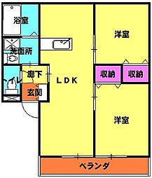 間取図画像 2LDK