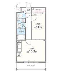 アザレア 1LDKの間取図画像