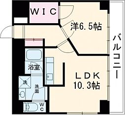 メゾン大須賀 1LDKの間取図画像