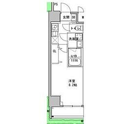S-RESIDENCE押上Clair 1Kの間取図画像