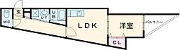 Ｍｉｒｅｉ 太秦天神川 3階1LDKの間取り