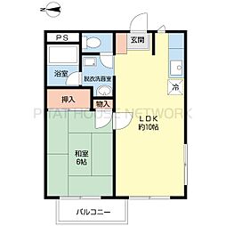 αＮＥＸＴ高崎第3 2階1LDKの間取り