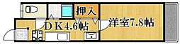 イル・ソーレ中野東駅前 2階1Kの間取り
