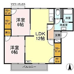 間取図画像 2LDK