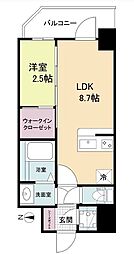 JR東海道・山陽本線 新大阪駅 徒歩10分の賃貸マンション 3階1LDKの間取り