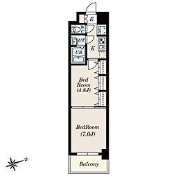 S-RESIDENCE神沢afford12月契約限定キャンペーン実施中 1階2Kの間取り