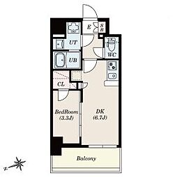 S-RESIDENCE四日市安島aloggio12月契約限定キャンペーン実施中 8階1DKの間取り