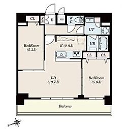 S-RESIDENCE四日市安島aloggio12月契約限定キャンペーン実施中 13階2LDKの間取り