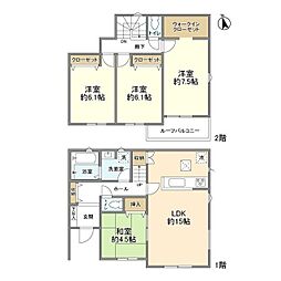 Kolet八王子川口#04 1階4LDKの間取り