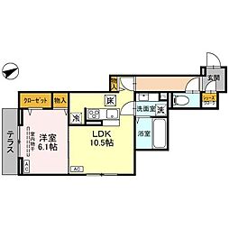 間取図画像 1LDK