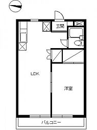 間取図画像 1LDK