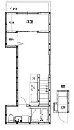 Le Verju（ル・ヴェルジュ） 2階1LDKの間取り