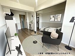 熊本県菊池市西寺の賃貸マンション 4階1LDKのリビング/ダイニング