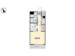 ルナ・グランデ 3階1Kの間取り