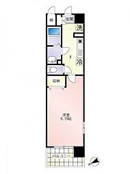 第26友建ビル 8階1Kの間取り