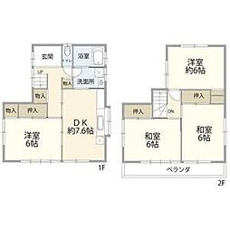 府中市 1階4DKの間取り