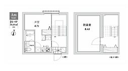 ＬＥＧＡＬＡＮＤ江古田（リーガランドプラスエコダ） 地下1階1SKの間取り