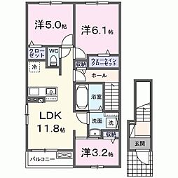 ペアレンティング 3LDKの間取図画像