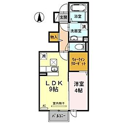 アルテイシア 1LDKの間取図画像