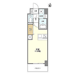 ルーカス長崎諫早II 1階ワンルームの間取り