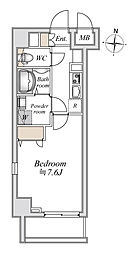 Ｎ−Ｓｔａｇｅ上北台 7階1Kの間取り