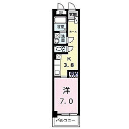 フォーム 1Kの間取図画像
