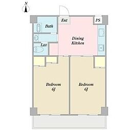 アールグラン天白 3階1LDKの間取り