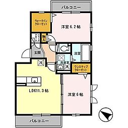 間取図画像 2LDK