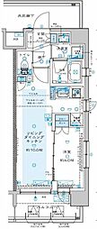 サンクレイドル川口並木 1LDKの間取図画像
