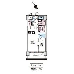 LA GRACE 千林大宮 1LDKの間取図画像