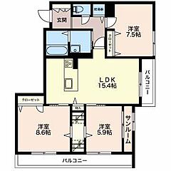 物件の間取り