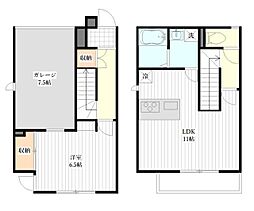 平成Ｂａｓｅ 1階1LDKの間取り