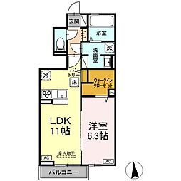 間取図画像 1LDK