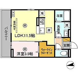 間取図画像 1LDK