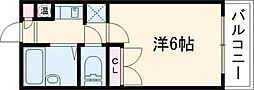 ウエスト・サイド・Ave 1Kの間取図画像