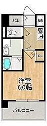 Modern Palazzo 東本町 10階1Kの間取り