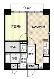 サンピアビータ 1階1LDKの間取り