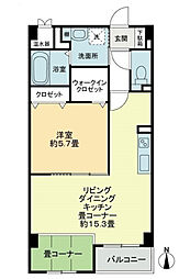 ノアール 3階1LDKの間取り