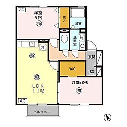 サンタビレッジ　Ｃ 2階2LDKの間取り