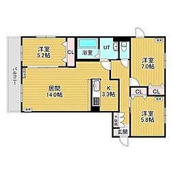 間取図画像 3LDK