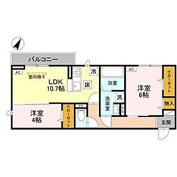 間取図画像 2LDK